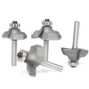 Akylin 4Pcs Table Edge Ogee Bits Set,1/4" Shank,Ogee Fillet Bits