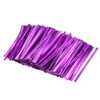 sourcing map 3 Inches Metallic Twist Ties for Bags Purple