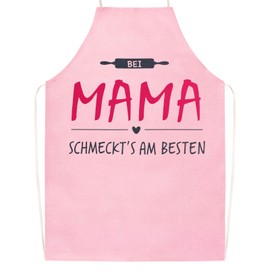 MEJOSER Gifts for Mum Women Cooking Apron Ladies Funny Apron Kitchen Apron Pink Mother's Day Gift Baking Apron Mother's Day Birthday Christmas Gifts, pink
