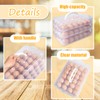 Jgalnim 3 Layer Deviled Egg Trays Containers with Lid,Plastic Refrigerator