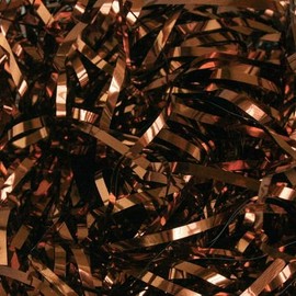 Emartbuy 500 grams Metallic Shredded Paper, Ideal for Gift Decoration, Hamper Filling and Gift Packaging - Copper