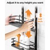 ODesign 4 Tier Height-Adjustable Shower Caddy Hanging Anti-Swing-Over The Shower