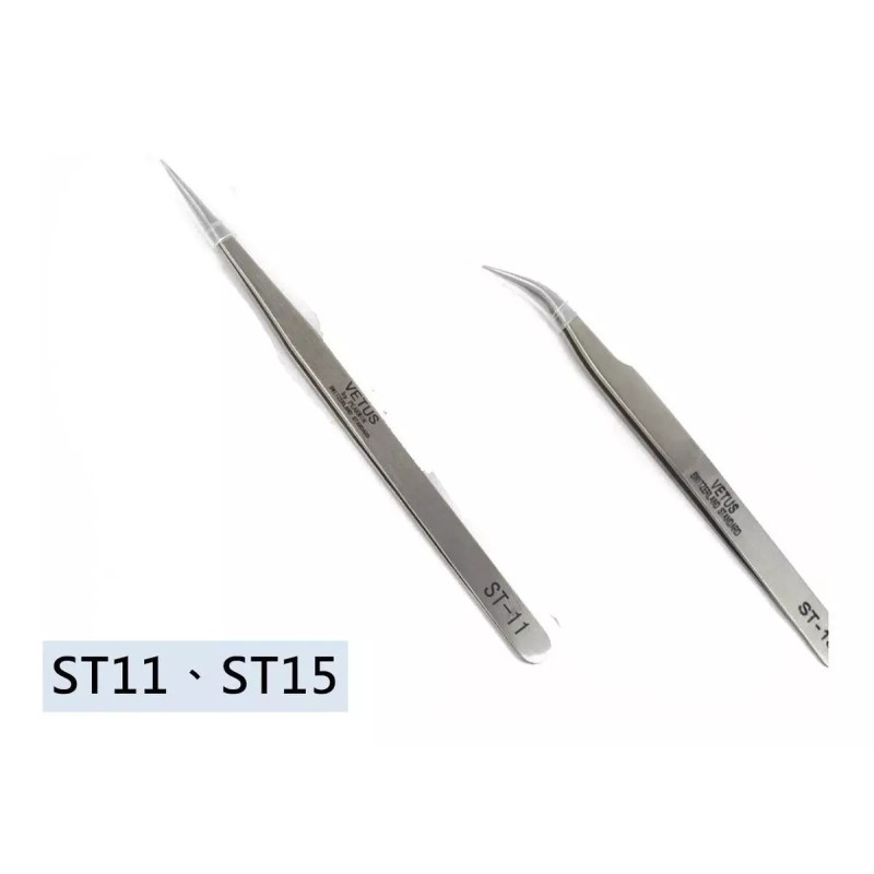Vetus Pinzas Pestañas Postizas Acero Vetus St-11 Y St-15 Traje