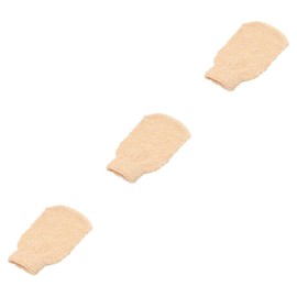 Healeved 3pcs Men's Women's Exfoliating Gloves Deep Cleansing Mitt Dead Skin Remover 21cm x 13cm Polyester