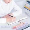 MINBOOT Pencil Case, Transparent (Pack of 2), Multi-functional, Stylish, Korean,
