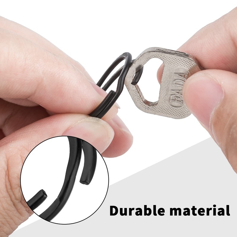 FEGVE Titanium Key Rings Split Rings 4 Packs, for Home