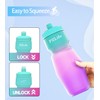 24oz Bike Squeeze Water Bottle, BPA Free Cycling Water Bottle,Leakproof,