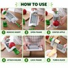 Fruit & Vegetable Slicer for Kitchen Prep – Stainless Steel
