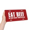 Eat Beef License Plate-Decorati