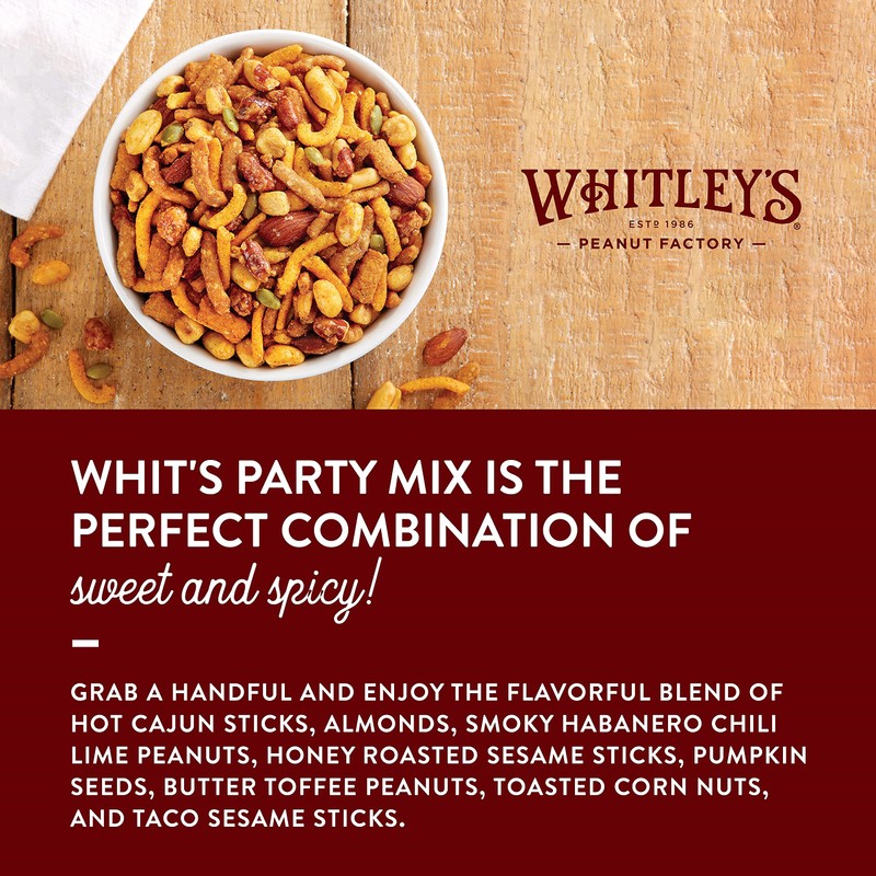 Whitley’s 'Whit's Party Mix' – Sweet & Spicy Snack Mix,