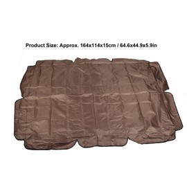 Swing Canopy Cover, Waterproof Outdoor Swing Canopy Replacement 420D Silver Coated Oxford Fabric Swing Chair Canopy for Outdoor Garden Patio(164*114*15CM)