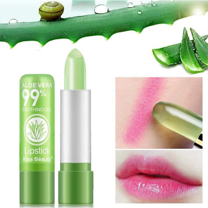 5 Pack Aloe Vera Color Changing Lipstick, 24 Hours Long