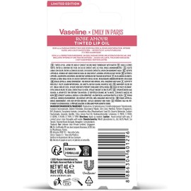 Emily in Paris Vaseline - Bálsamo Labial Líquido Color Rosa (3.5 g), Humectación hasta por 24 horas, Rose Amour