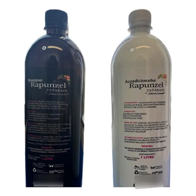 Rapunzel Zatarain,shampoo Y Acondicionador