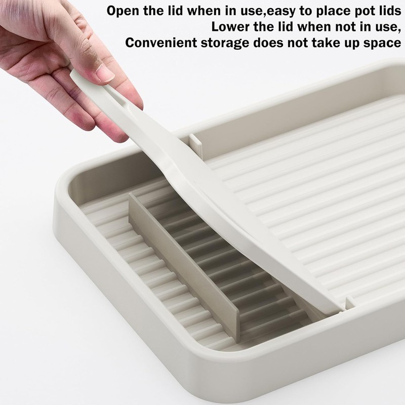 2 Pack Spoon Rest with Lid Holder for Stove Top