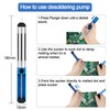 Soldering Iron Kit,60W Soldering-Iron Gun with Adjustable Temp 200-450°C and ON/Off Switch,5 Soldering Tips, Desoldering Pump, Solder Wire,2 in 1 Wire Stripper Cutter, Soldering Iron Stand, Tool Case