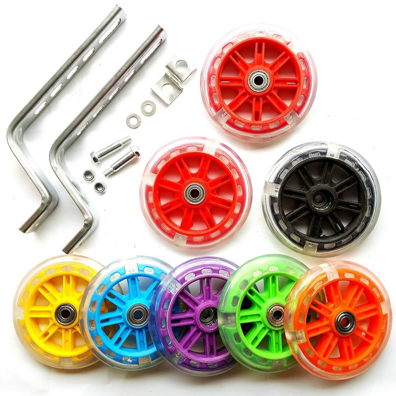 Auxiliary wheel bicycle light -emitting wheel children's car flash wheel