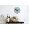ONZENO Design Wall Clock 'The Frisky' without Ticking Noises