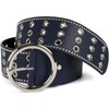 styleBREAKER 03010122 Women's Wide Belt with Hole Rivets and Round