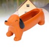 Dachshund Succulent Pot Adorable Efficient Drainage Versatile Lightweight Resin Dog