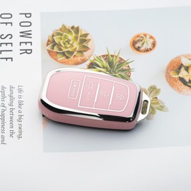 WTSHOPME Key Fob Cover Fit for Toyota Camry 2025 Crown Corolla Cross Grand Highlander Tundra Prius Venza Sequoia