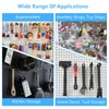 Pack of 50 Perforated Wall Hooks, Stainless Steel Pegboard Hooks,