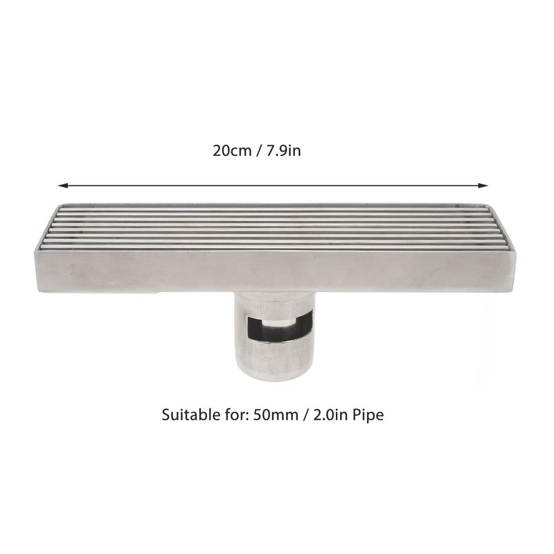 Linear Shower Drain,Large Drainage Capacity Stainless Steel Linear Drain,Effective Unpleasant