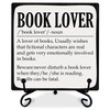 GHTRP Reading Lover Wooden Sign - Book Lover Definition -