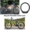Black Bicycle Lock, Mini Bicycle Lock, Steel Bicycle Cable Lock,