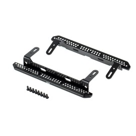 LCX Racing 1/10th RC Crawler Car CNC Machined Aluminum Alloy Rail Steel Side Step Running Board Rock Slider for TRX4 TRX-4, Upgrades Parts Accessories