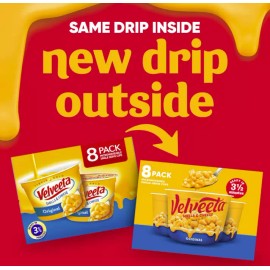Velveeta Shells & Cheese Original Microwavable - 8 ct Pack, 2.39 oz Cups