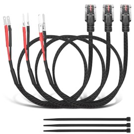 Hydencamm Upgrade 20" Mirror Plug Wire Tap, Radar Detector Hardwire Power Cord Kit with Inline Fuse Mount RJ11, Mirror Tap Radar Detector for Escort Valentine One Uniden Beltronics （Set of 3）