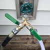 Hooshing Garden Hose Splitter 2 Way Heavy Duty Brass Full