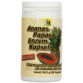 Avitale Pineapple Papaya Capsules, Pack of 60, 1 x 30 g