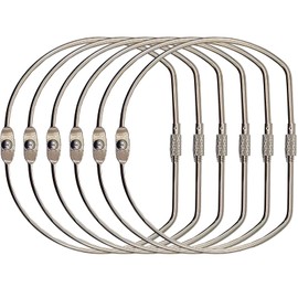 6pcs 4 inch Binding Book Rings, Washi Tape Organize Storage Ring Large Key Ring Hoop for Cards Paper Receipts Photos DIY Organization Warehouse Home (6, 4 inch)