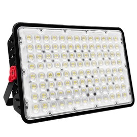 Indmird 400W Led Outdoor FloodLight, Exterior Flood Lights, Led Stadium Lights, Plug in Flood Light, for Yard, Garden,Playground,Lawn, Garages, Basketball Court, Stadium(Wiring Type, No Plug)