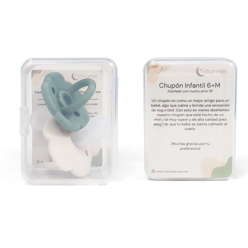 Chummies | paquete de 2 chupones para bebé 6 18