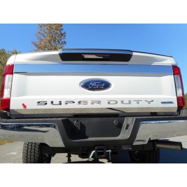 QAA 2017-2018 FORD F250 & F350 SUPER DUTY 1 Piece Stainless Tailgate Accent Trim