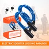 E Scooter Lock Double Security 2 Pieces Steel Cable Durable