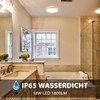 LVWIT 18 W LED Round Ceiling Light, IP65 Waterproof Bathroom