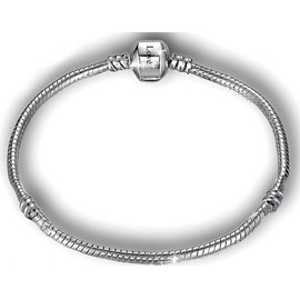 RKC Divine Design By RKC Jewelz London 19cm Silver Stainless Steel CHARM BRACELETS For Women Girls, Love Clasp