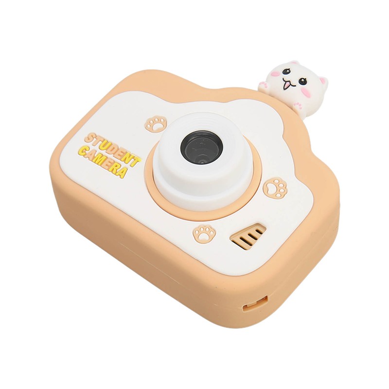 Kids Digital Camera Khaki 40MP HD Dual Camera Children's Cartoon