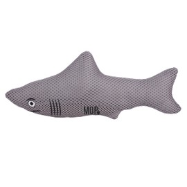 Ministry Of Pets Sidney The Shark Squeaky Plush Toy, clear