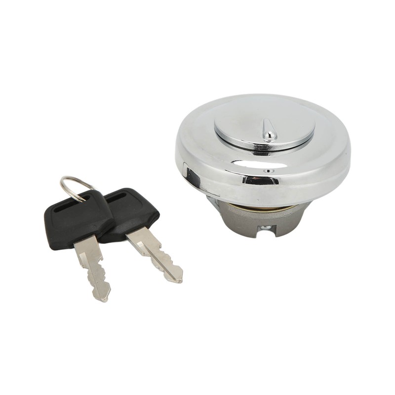 Motorcycle Fuel Tank Lock Cap with 2 Keys Aluminum Rustproof