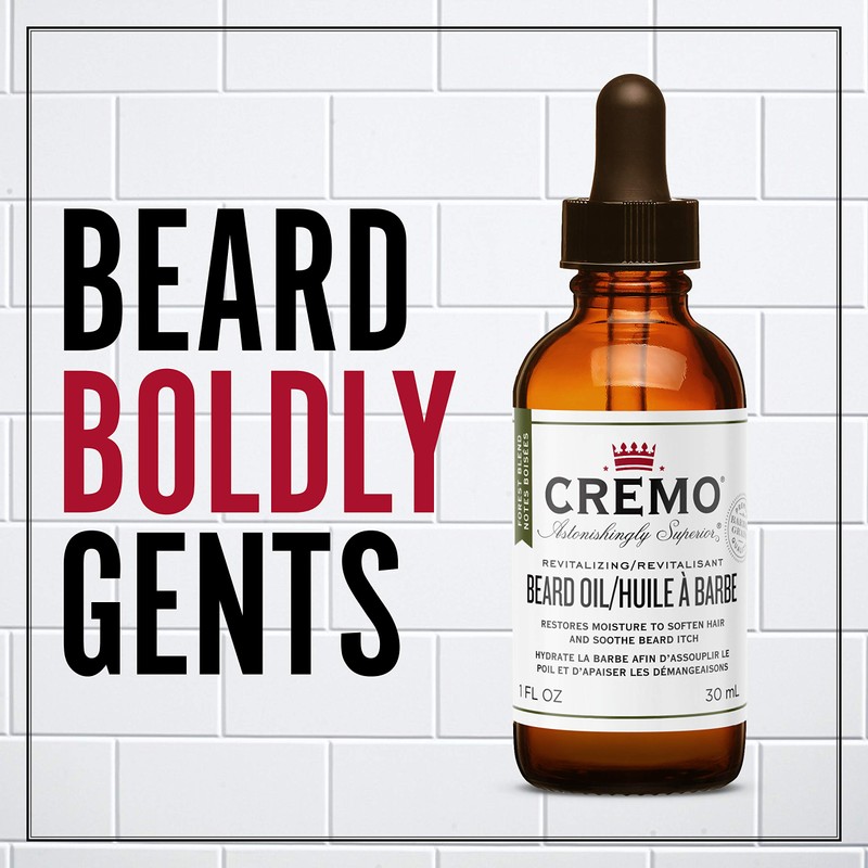 Cremo Beard Oil, Forest Blend - Restores Moisture, Softens And