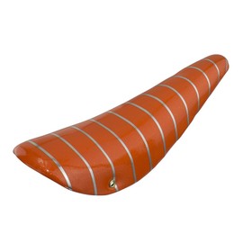 Fenix Cycles 20" Banana Seat/Saddle Sparkle with Silver Stripes, (Orange)