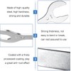 YAKLEE Headset Wrench 4-in-1 Bicycle Handlebar Key 30/32/36/40 mm, Silver