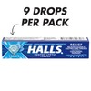 HALLS Relief Mentho-Lyptus Cough Drops, 20 Packs of 9 Drops