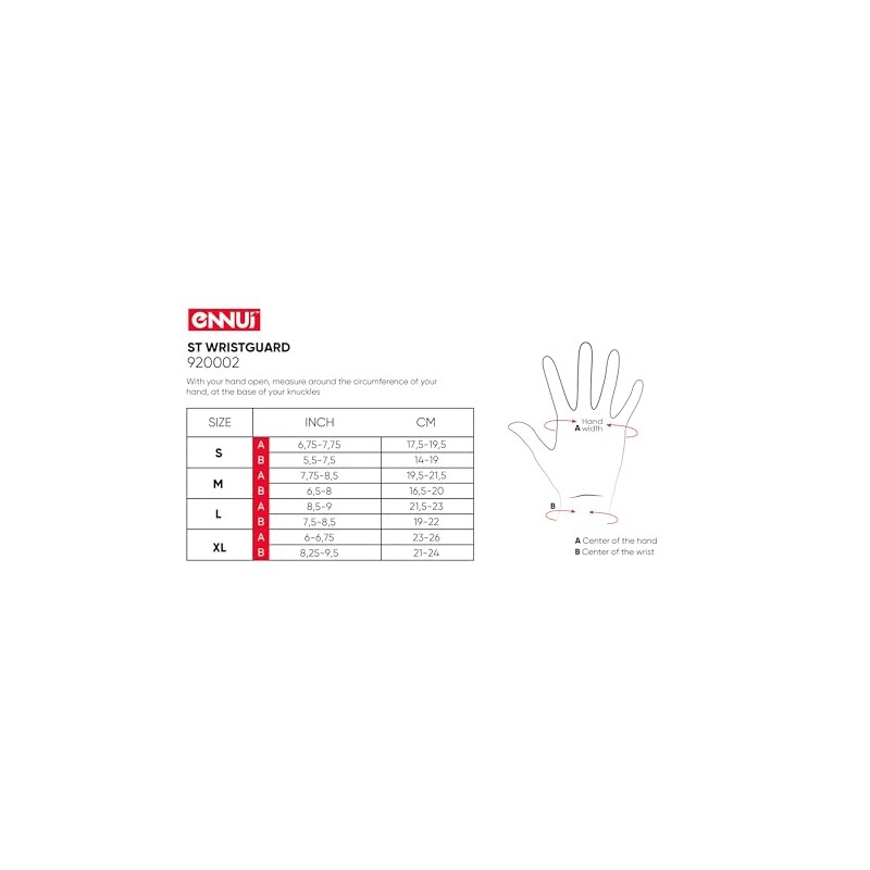 Ennui, Wrist Protectors Black (Schwarz, L