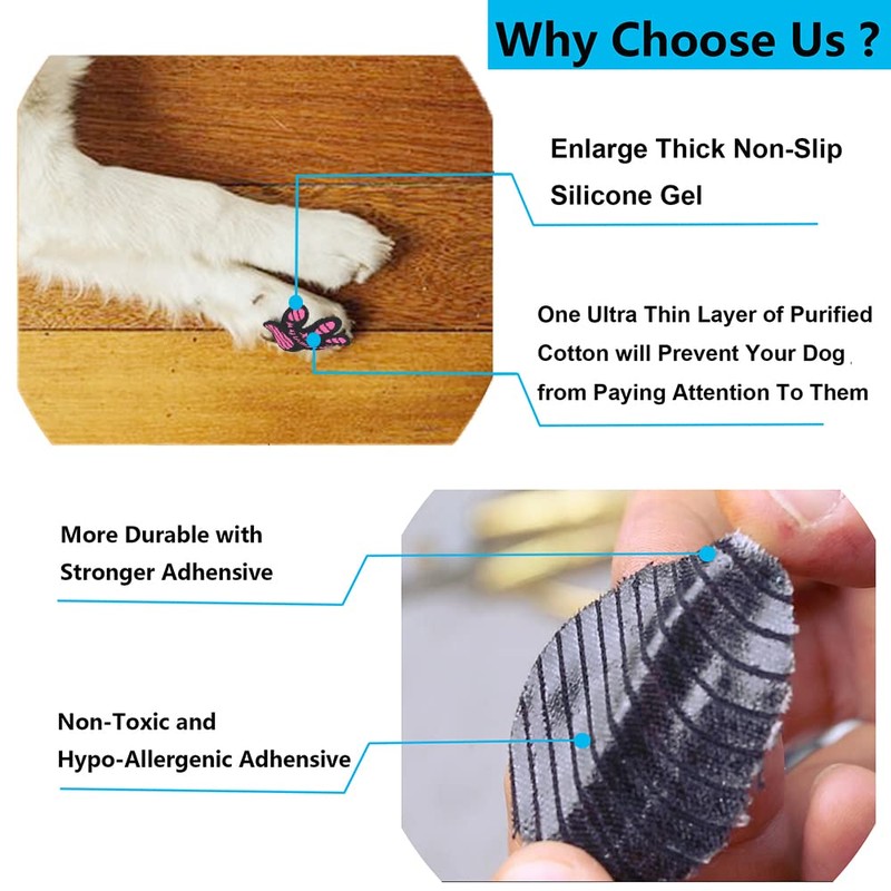 Anti-Slip Pads Instant Traction for Senior Dogs on Hardwood Floors